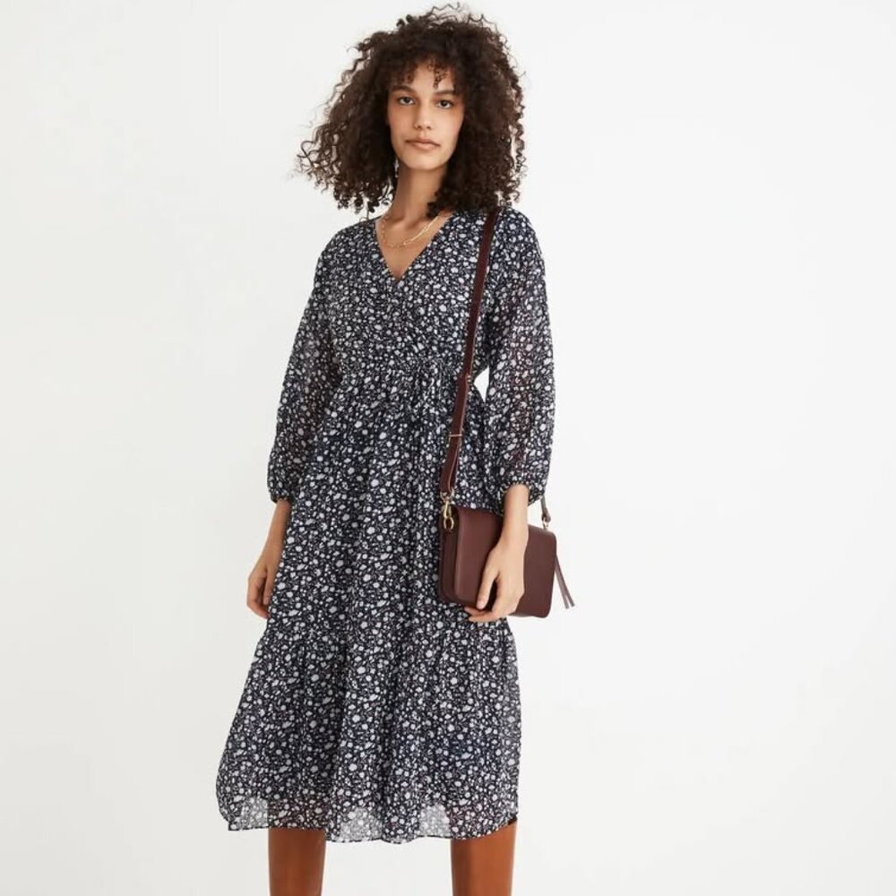 Madewell Tie-Waist Midi Dress
